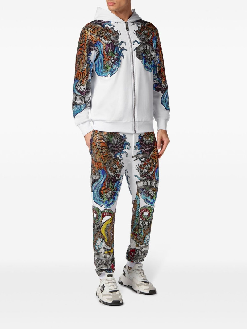 PHILIPP PLEIN tattoo-print bomber jacket outlook