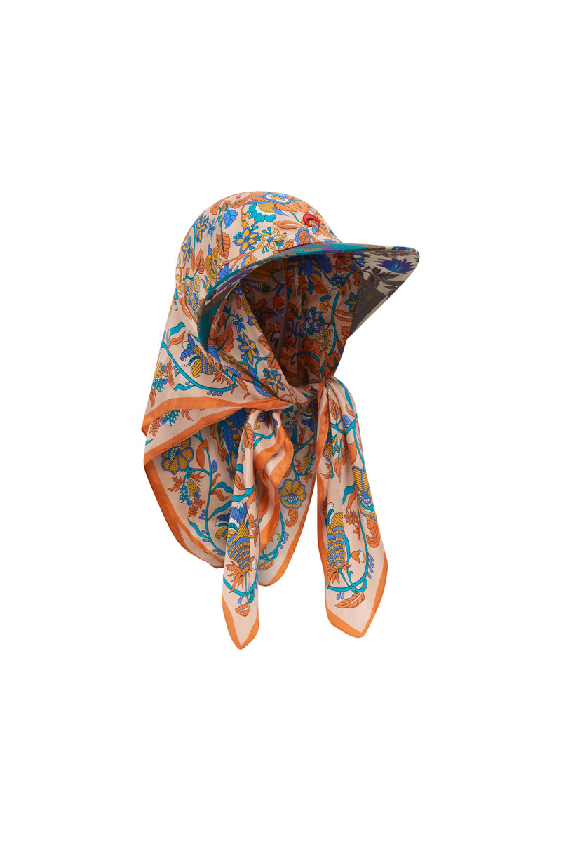 Regenerated Silk Scarves Veiled Cap 10