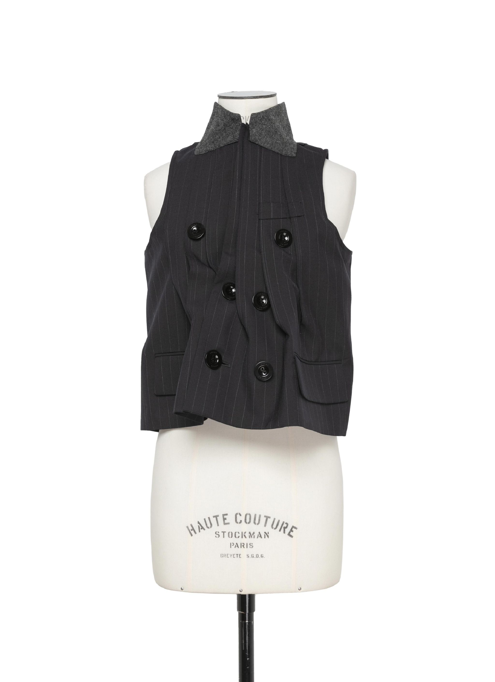 Chalk Stripe Vest - 1