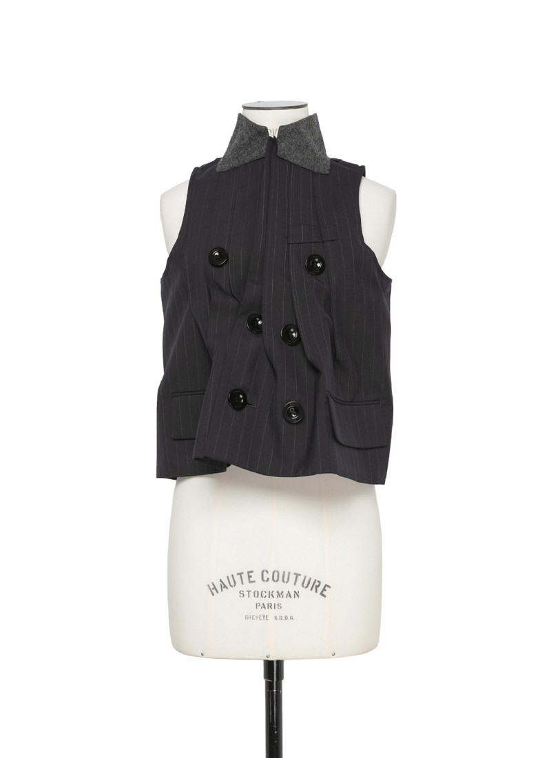 Chalk Stripe Vest 1