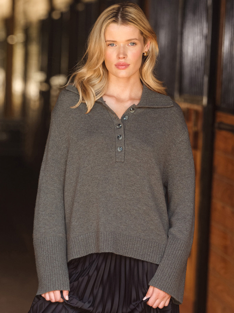 525 america Simone: Oversized Polo Pullover outlook