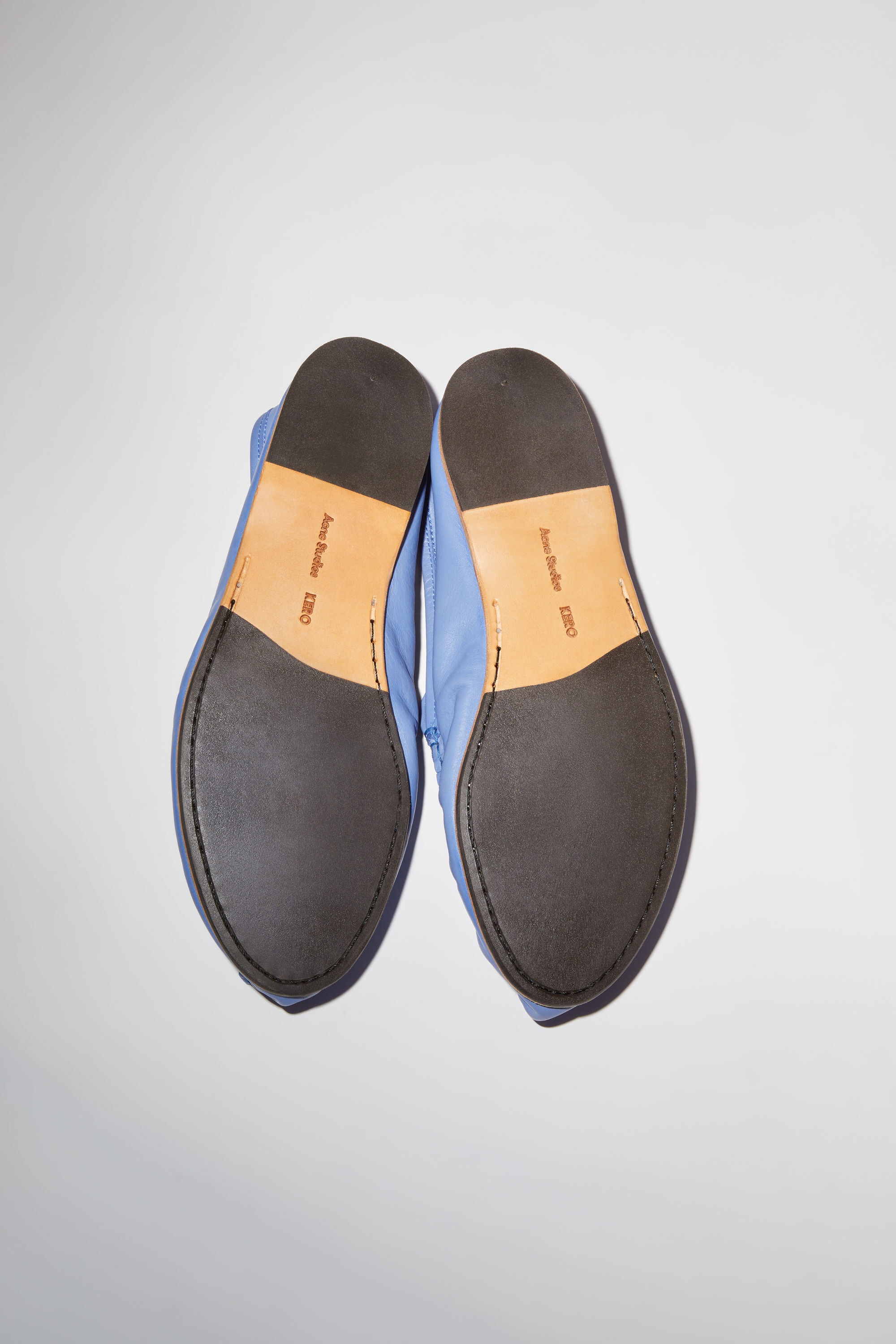 Leather slip-on shoes - Dark purple - 3