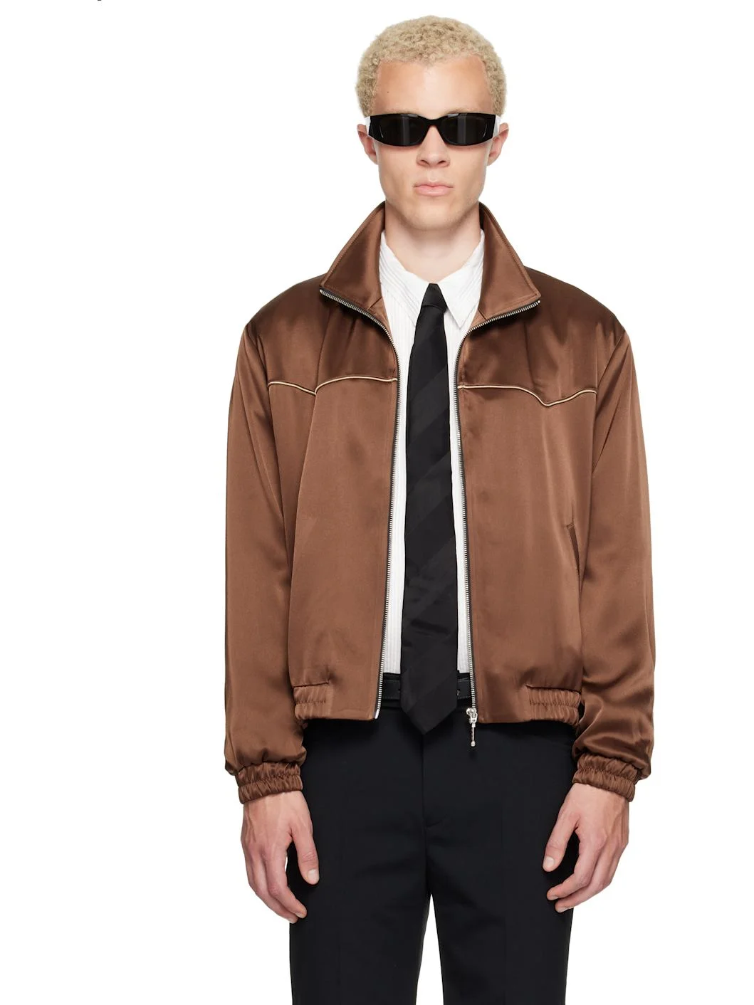 SSENSE Exclusive Brown Western Track Jacket - 1