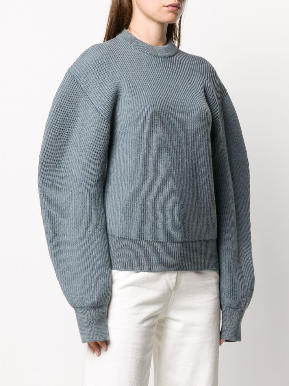 cut-out ribbed jumper - 3