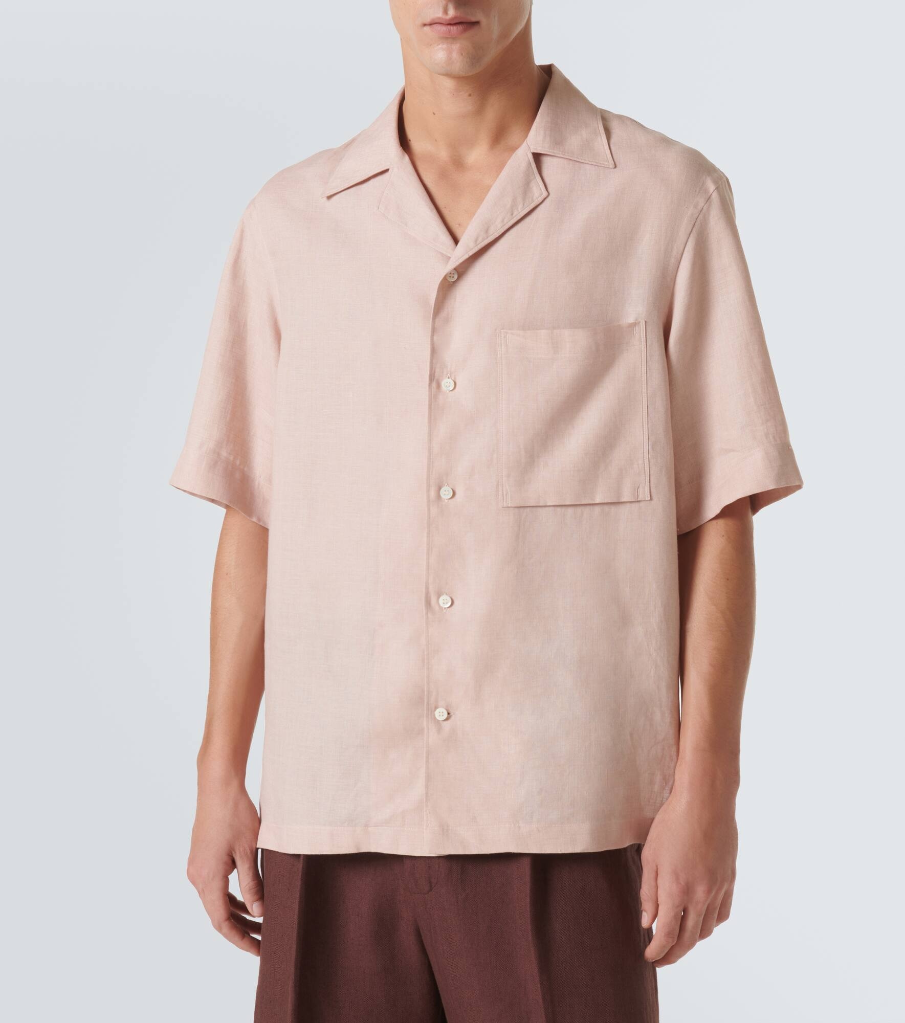 Federico linen bowling shirt - 3