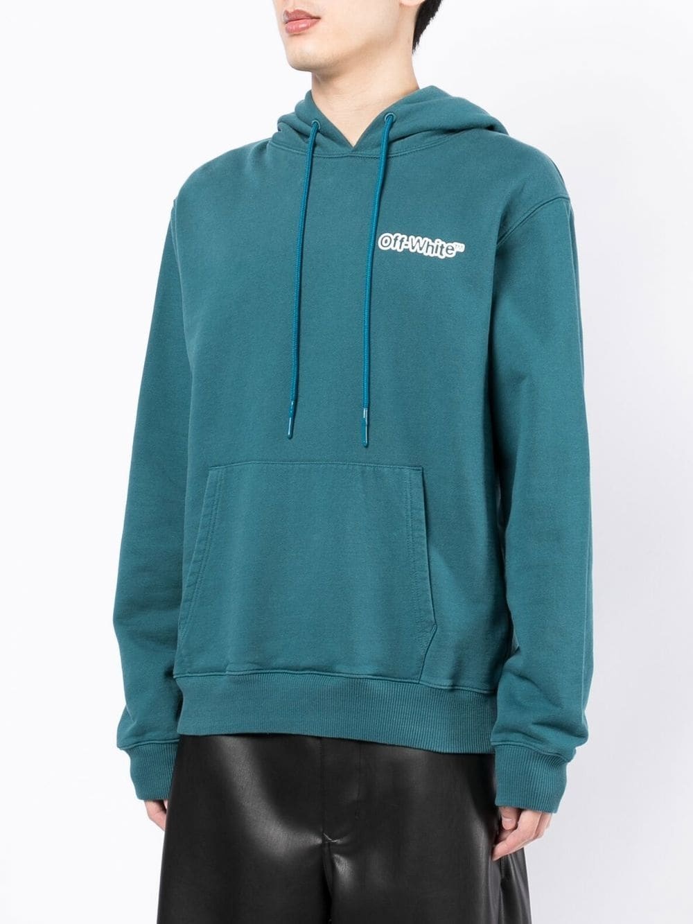 logo-print hoodie - 3