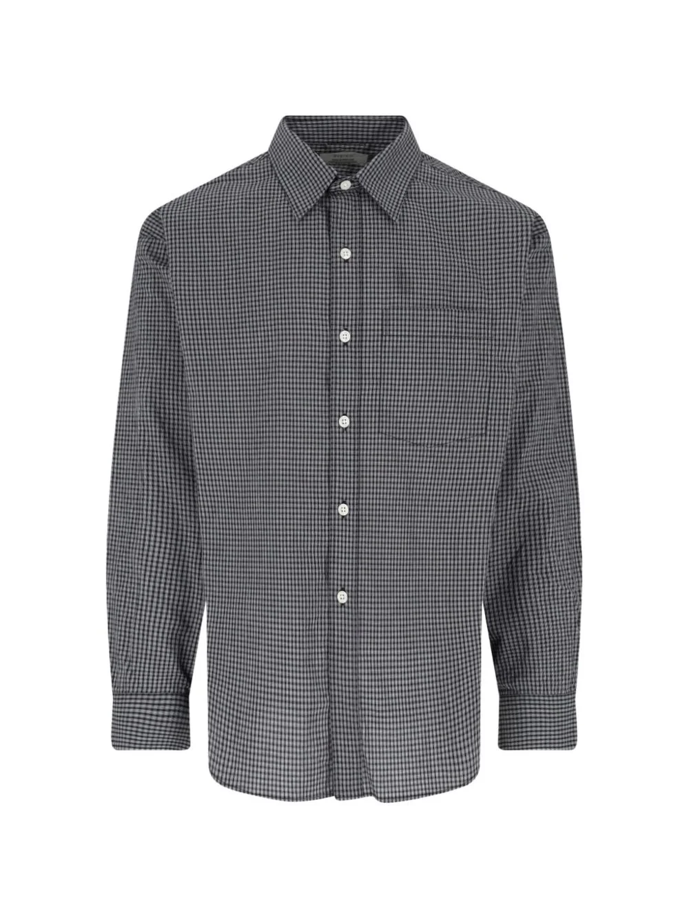 checked long-sleeve shirt - 1