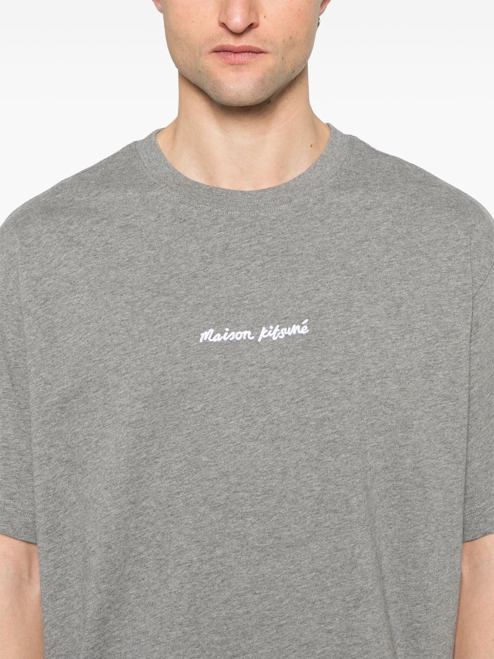 logo-embroidered T-shirt - 4