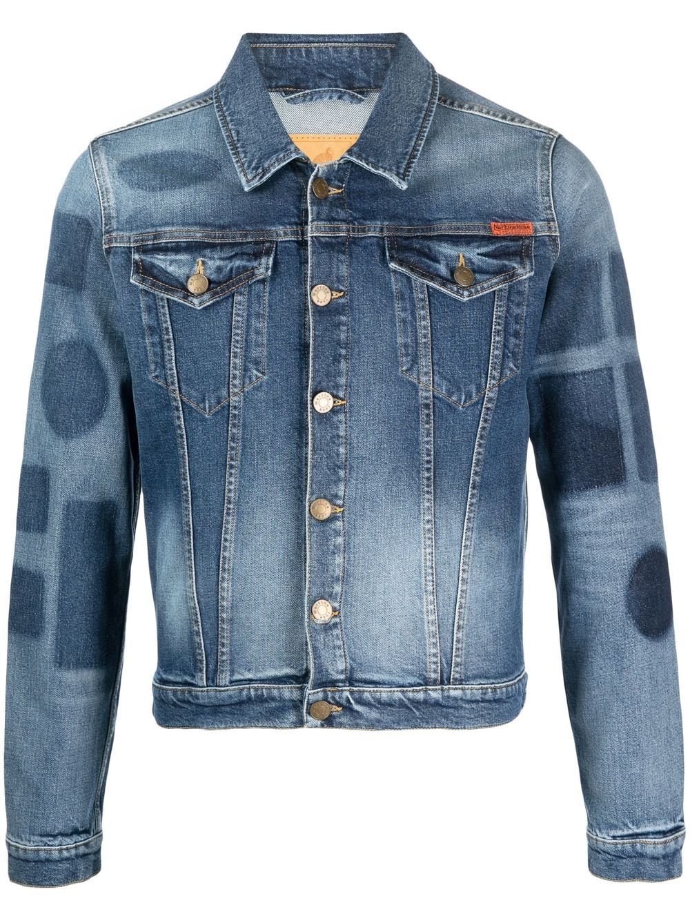 Martine Rose logo-patch denim jacket | REVERSIBLE