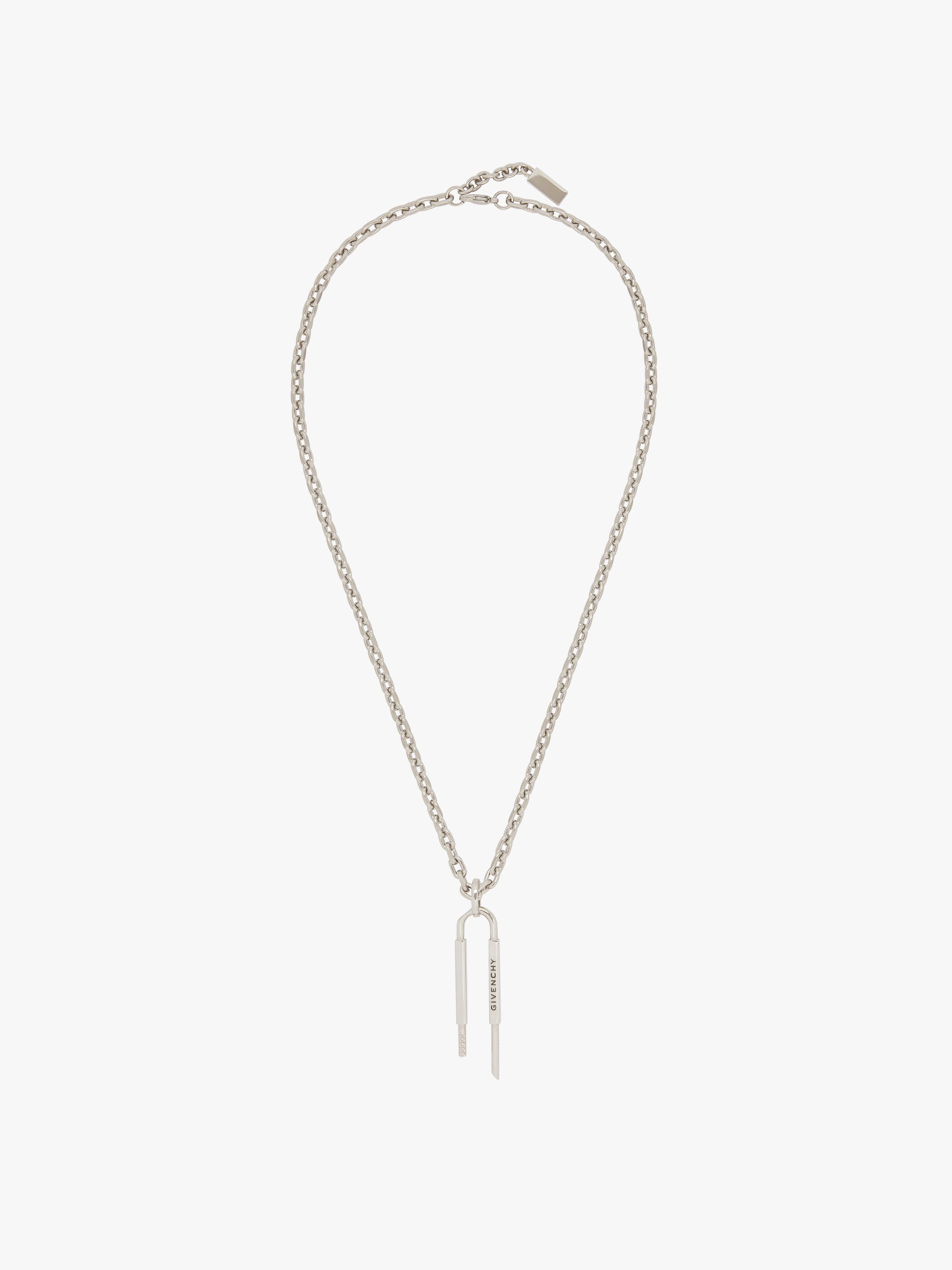 U LOCK NECKLACE IN METAL - 1
