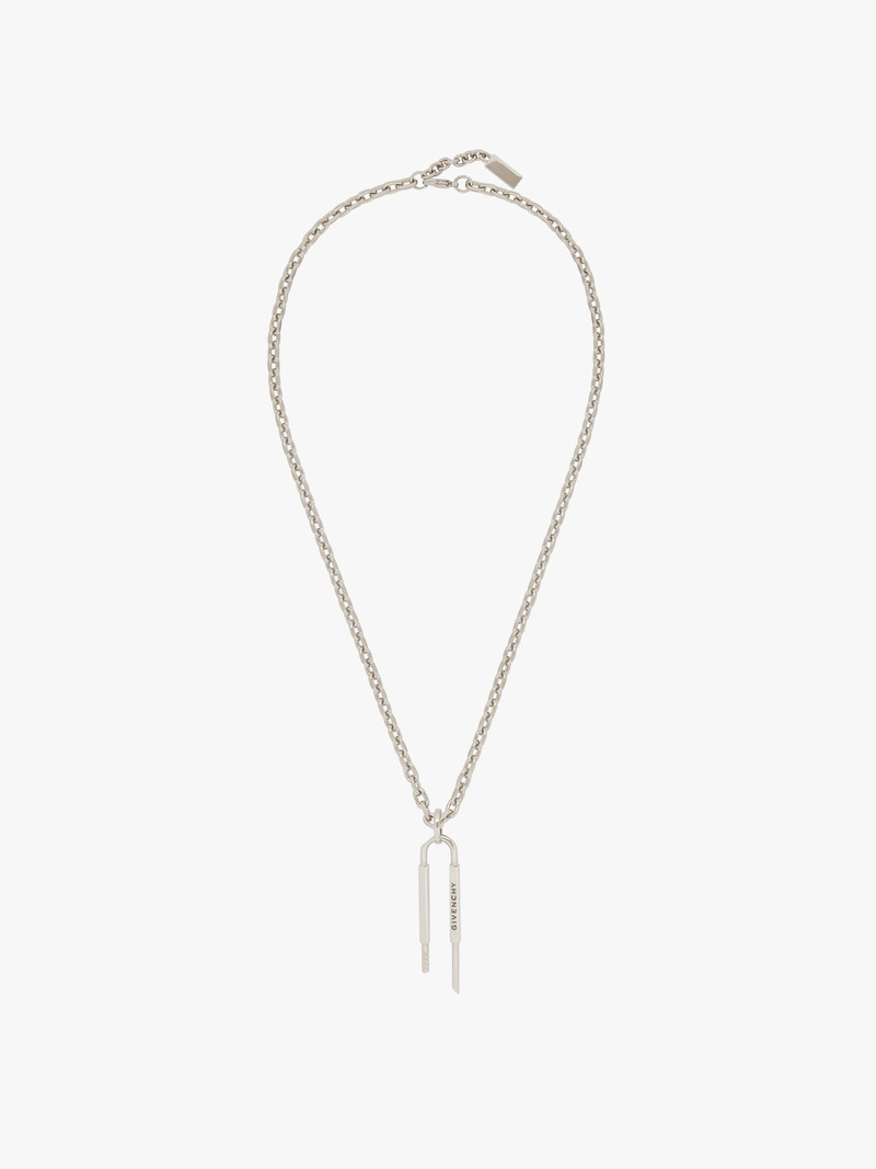 U LOCK NECKLACE IN METAL 1