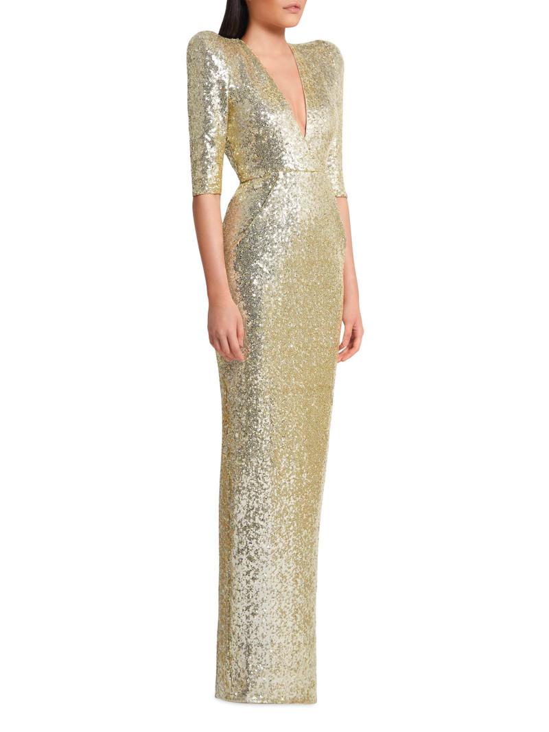 Women's Look At Me Sequin Gown - Champagne 3