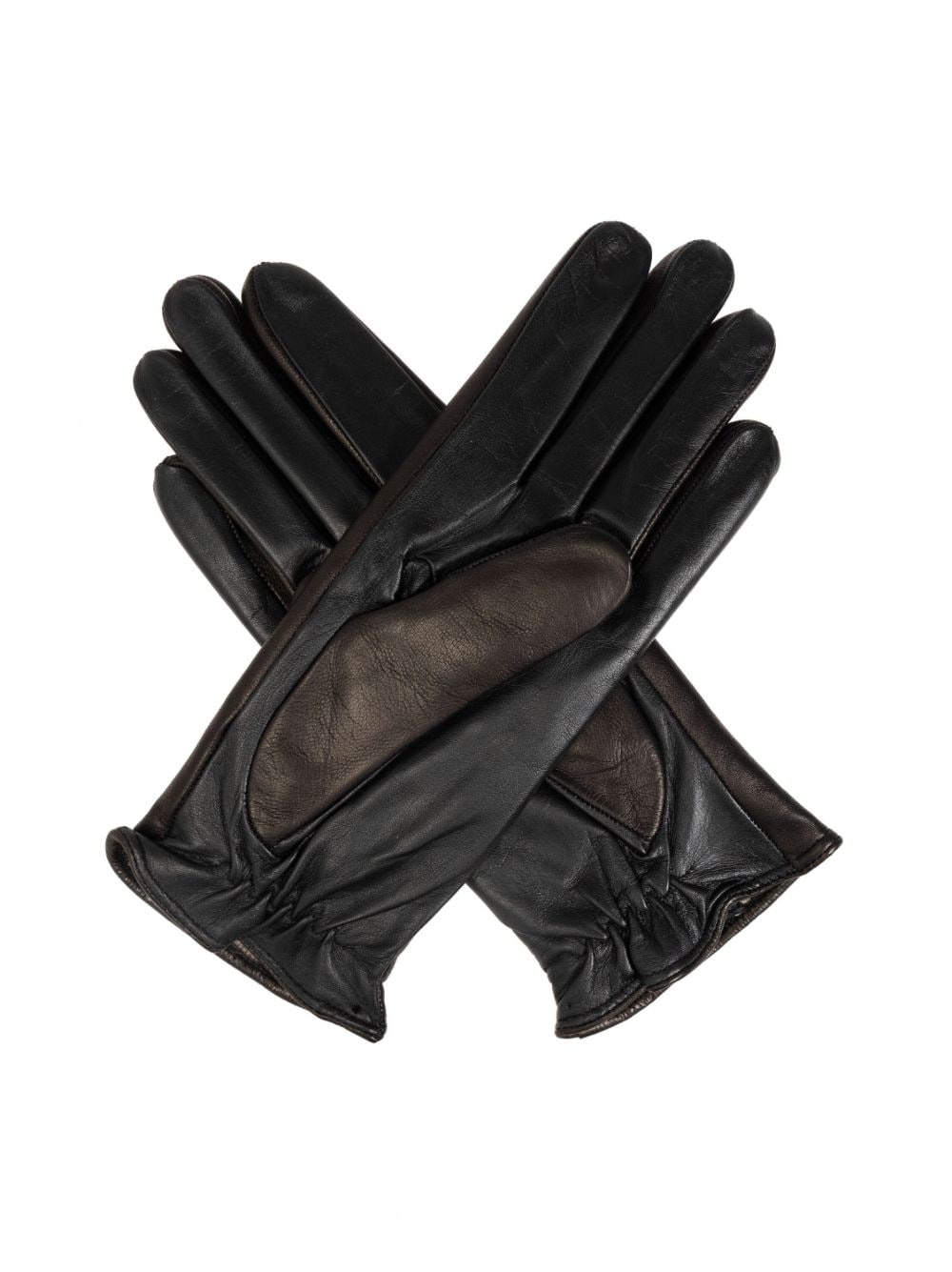 logo-embroidered gloves - 3