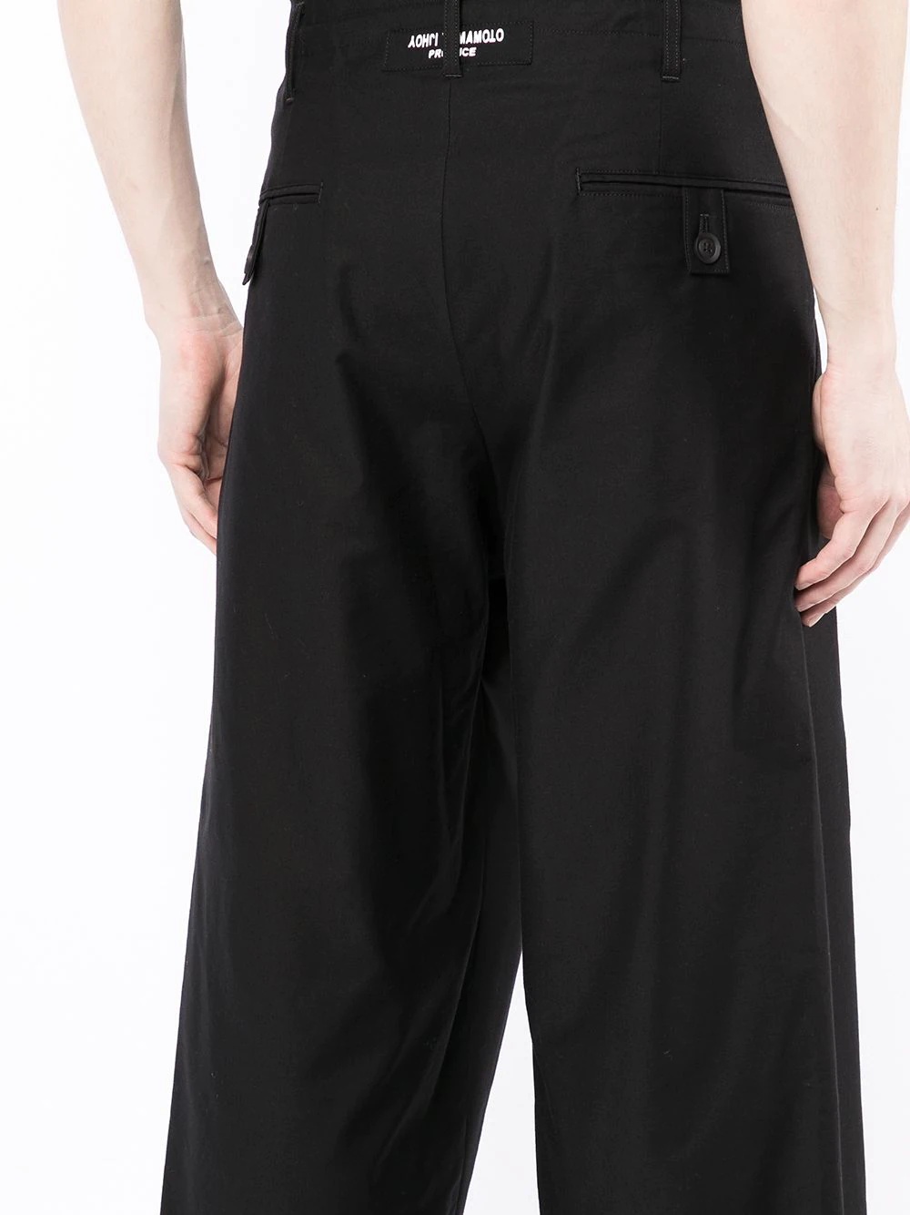 cropped wide-leg trousers - 5