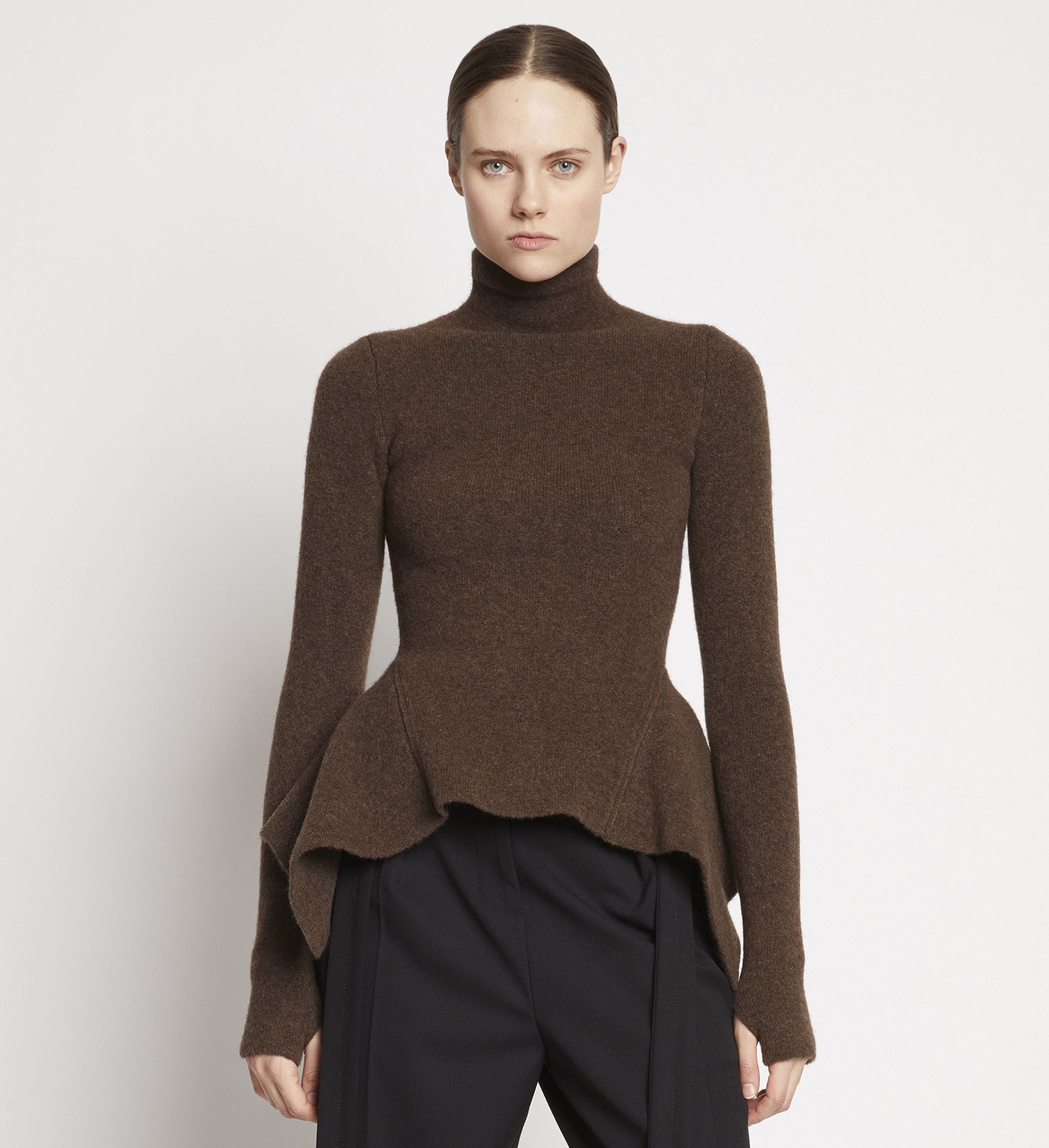 Midweight Wool Turtleneck Sweater - 2