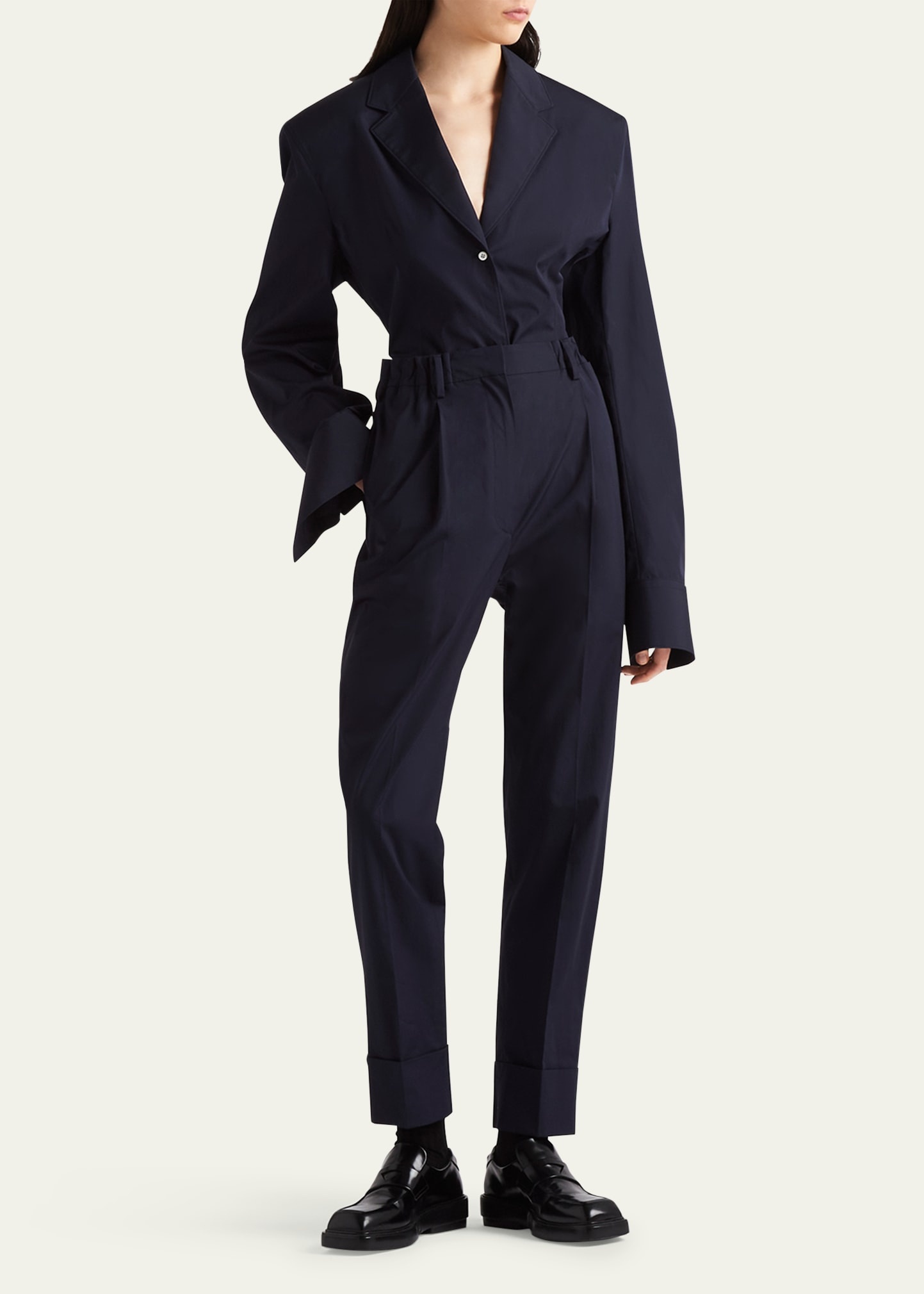 Cuffed Poplin Pants - 2