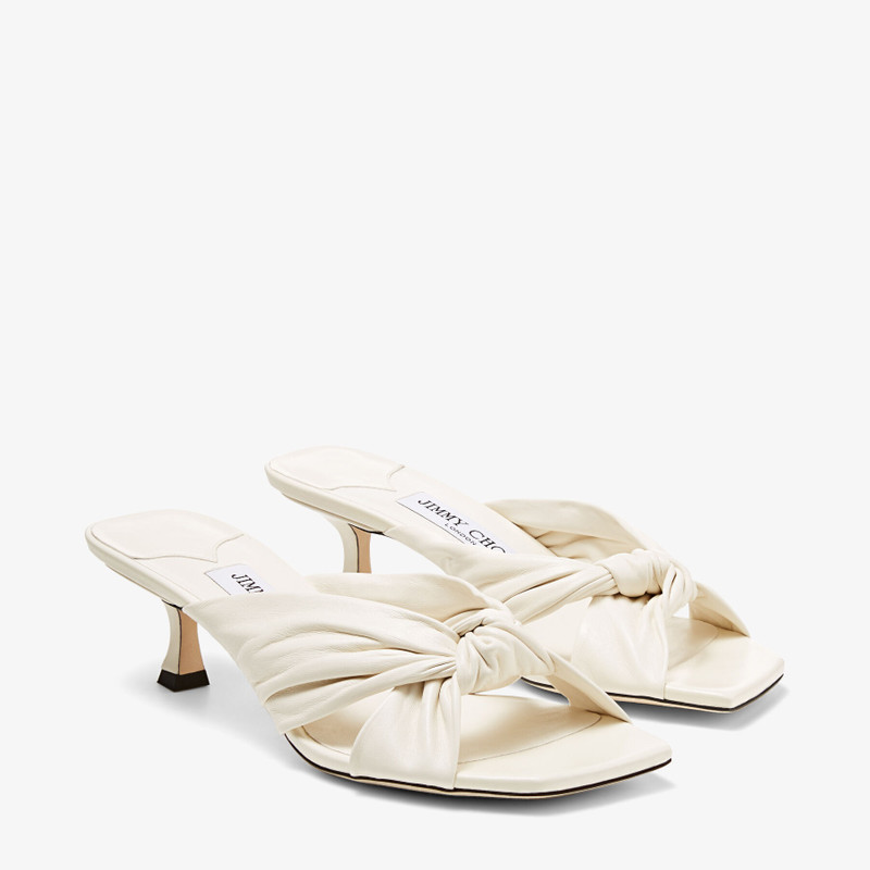 Avenue 50 Latte Nappa Leather Mules 3