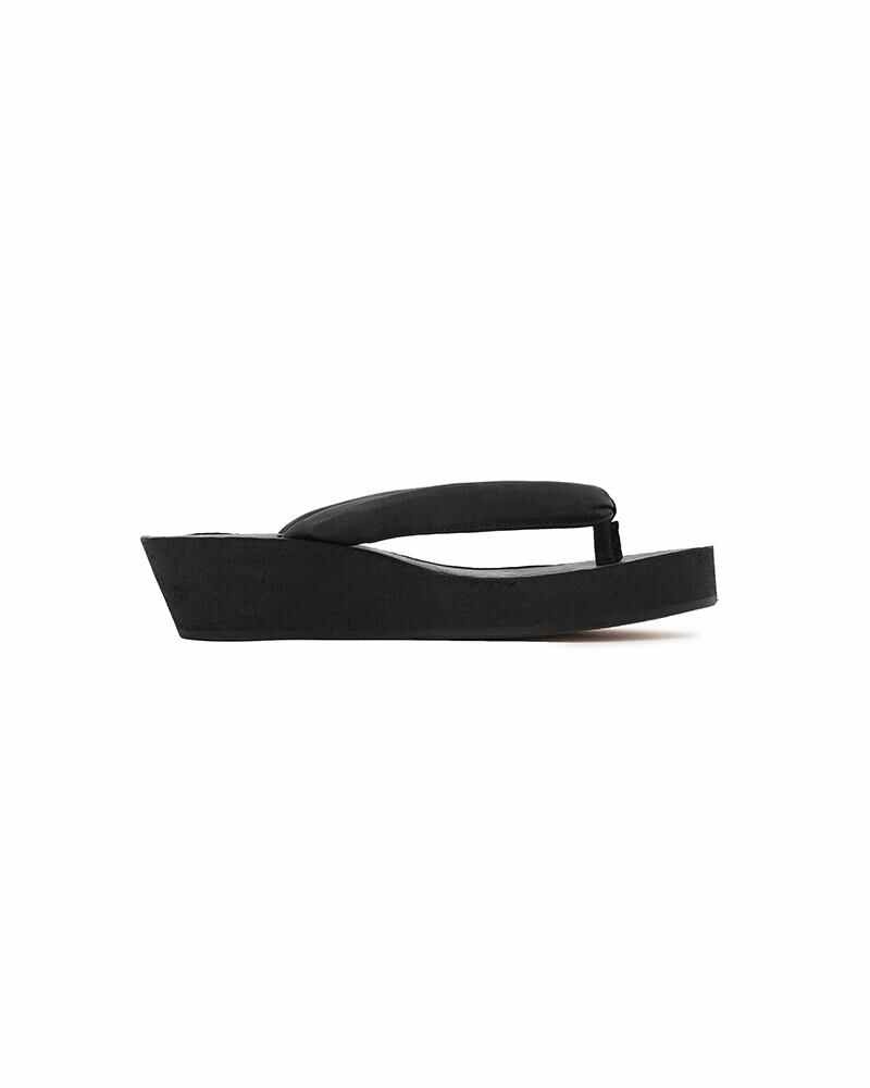 HANA SANDAL-FOLK W BLACK - 5