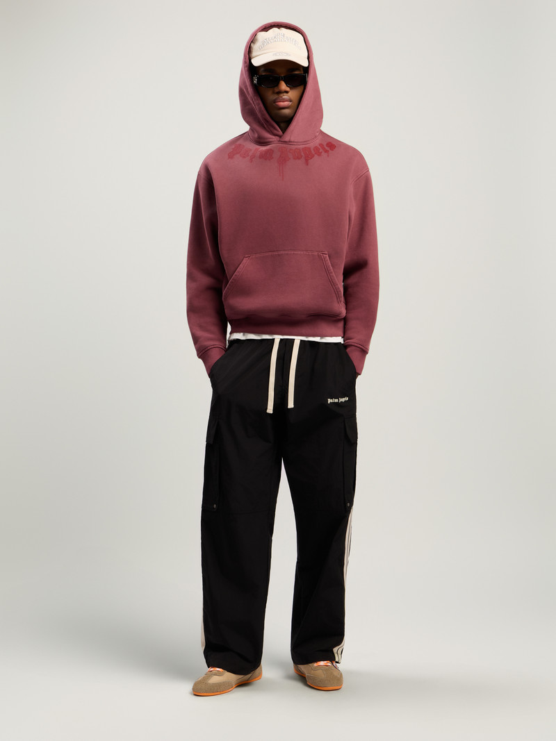 Palm Angels Neck Logo Regular Hoodie outlook