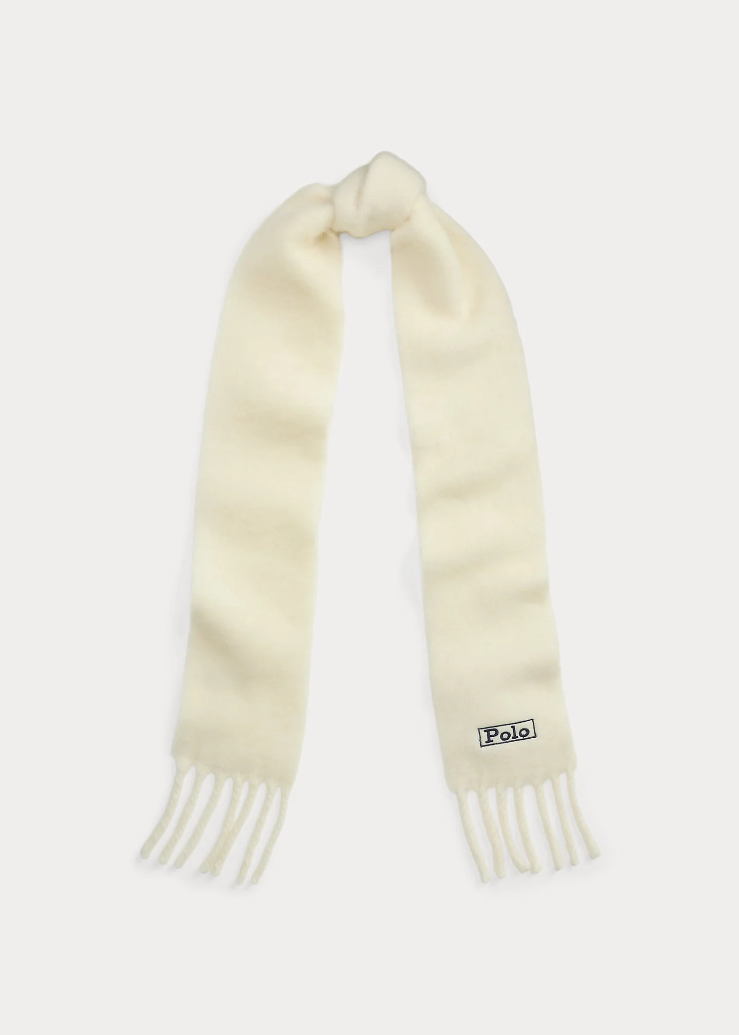 Brushed Wool-Blend Fringe Scarf - 1