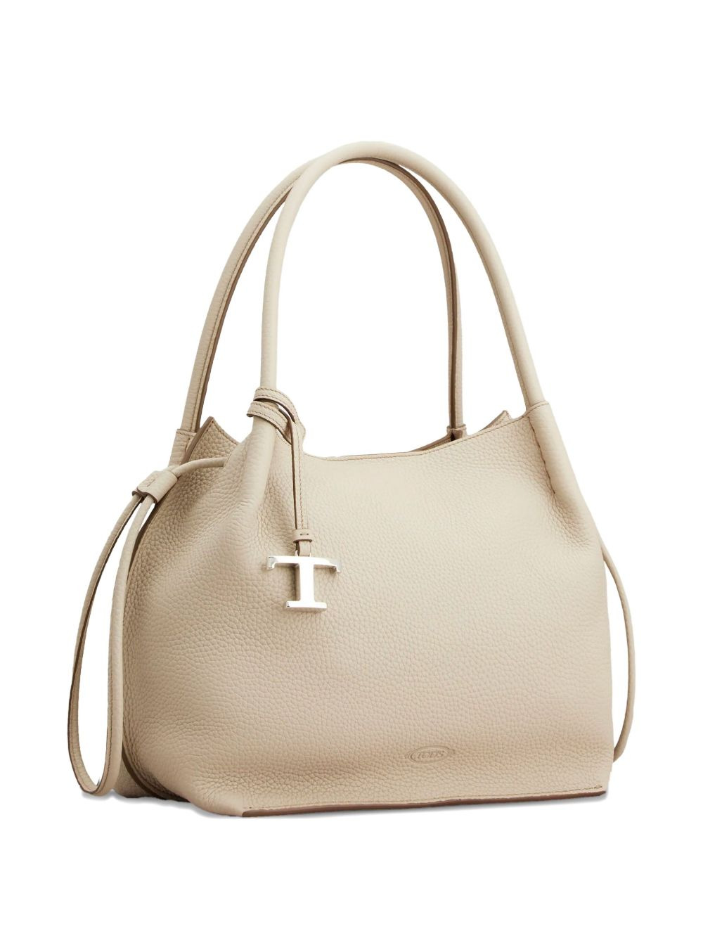 medium leather tote bag - 2