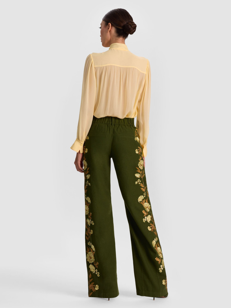 Alice + Olivia AKERS EMBROIDERED PANT outlook