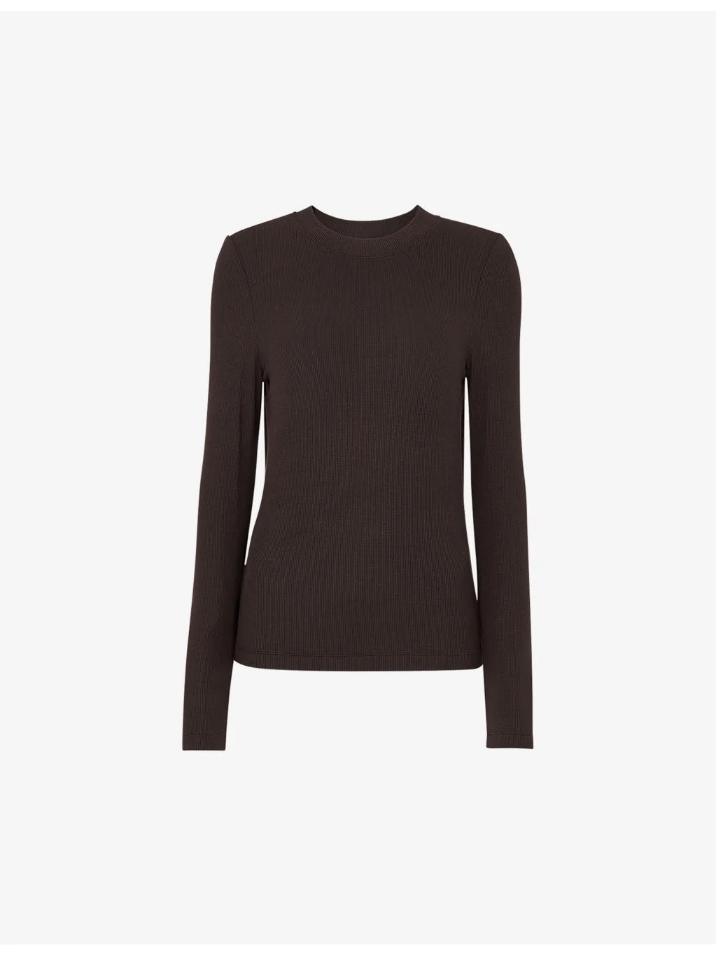 Essential ribbed stretch-woven T-shirt - 1