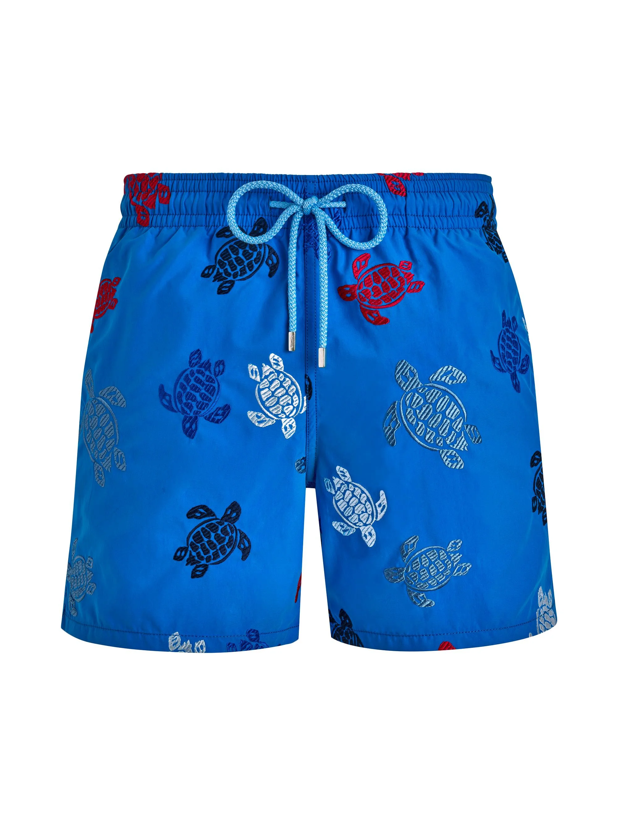 Men's Turtle Rounds Swim Trunks - Neon Blue - 1