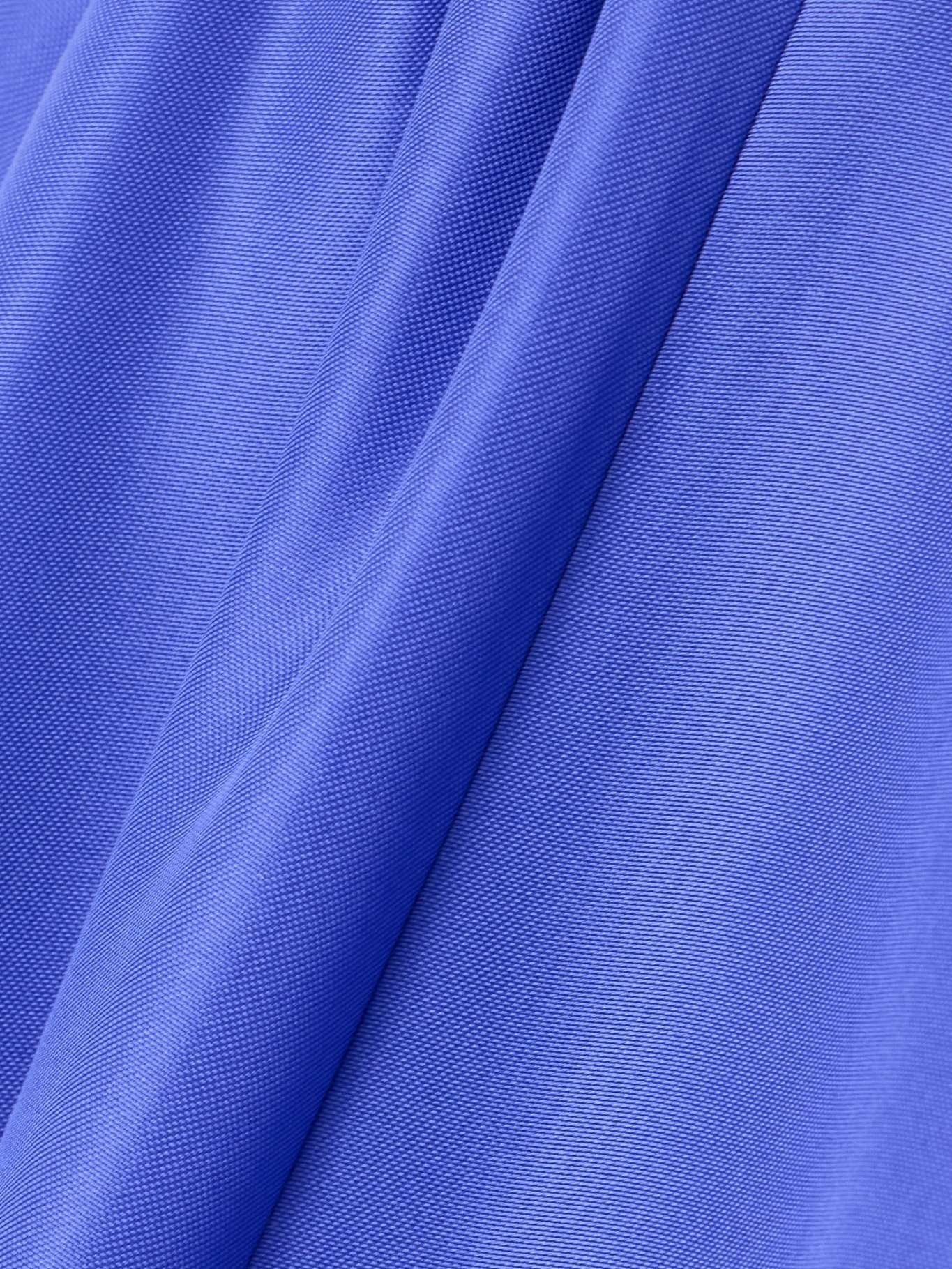 Pleated silk-gazar gown Bright blue - 4
