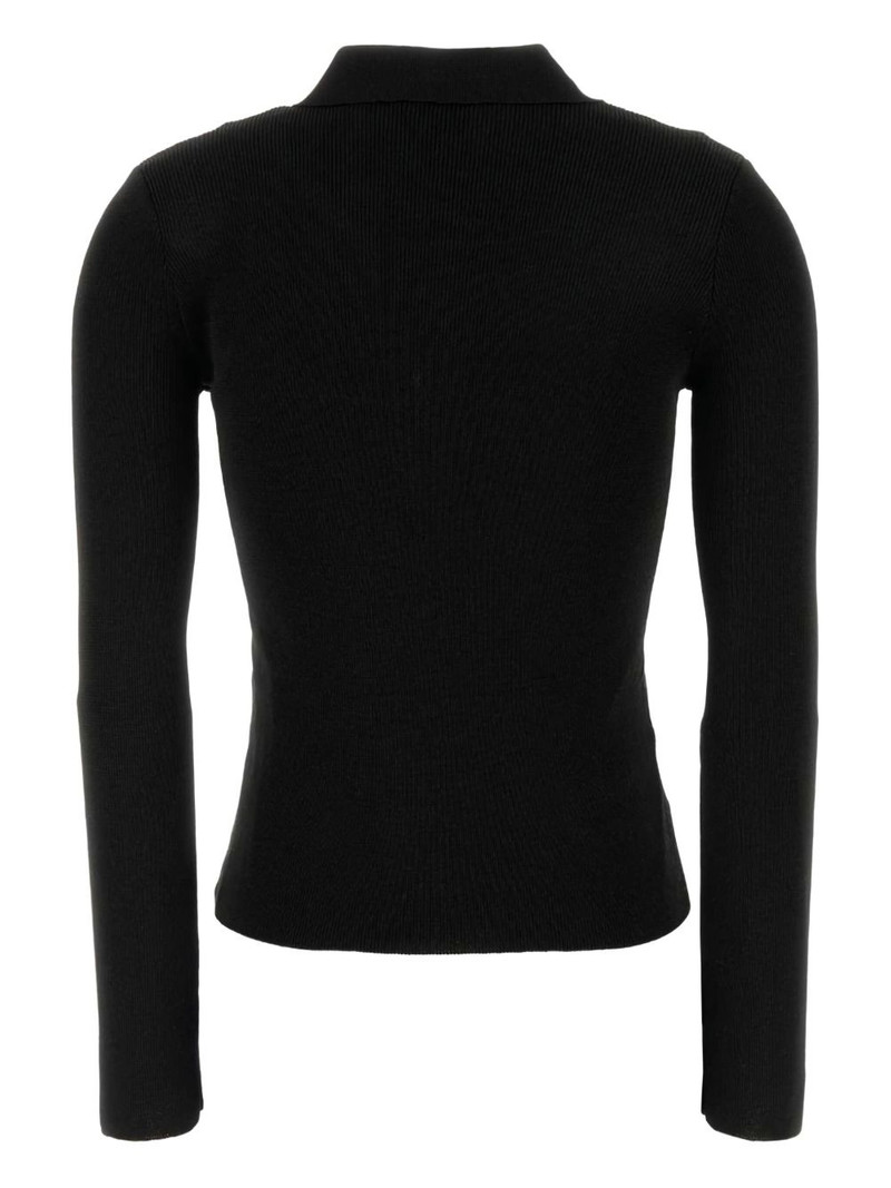 A.P.C. ribbed-knit polo shirt outlook