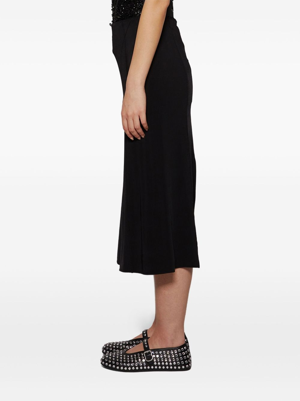 mid-length skirt - 4
