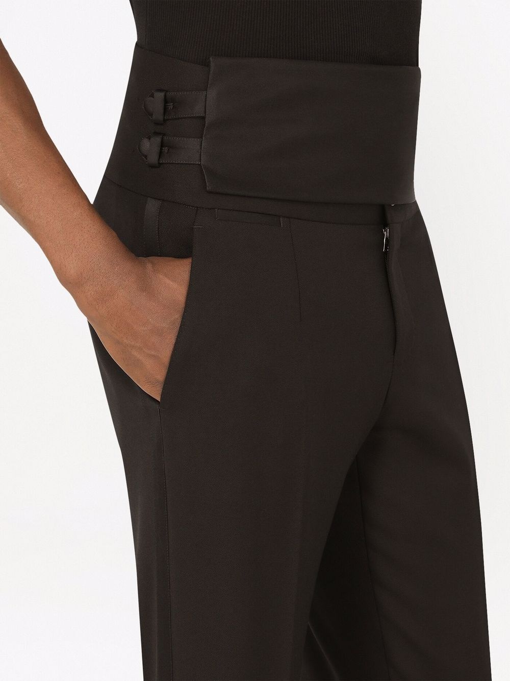 Stretch-wool Tuxedo pants - 5