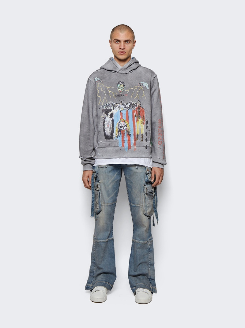 AMIRI Blood 38' Hoodie Heather Grey outlook
