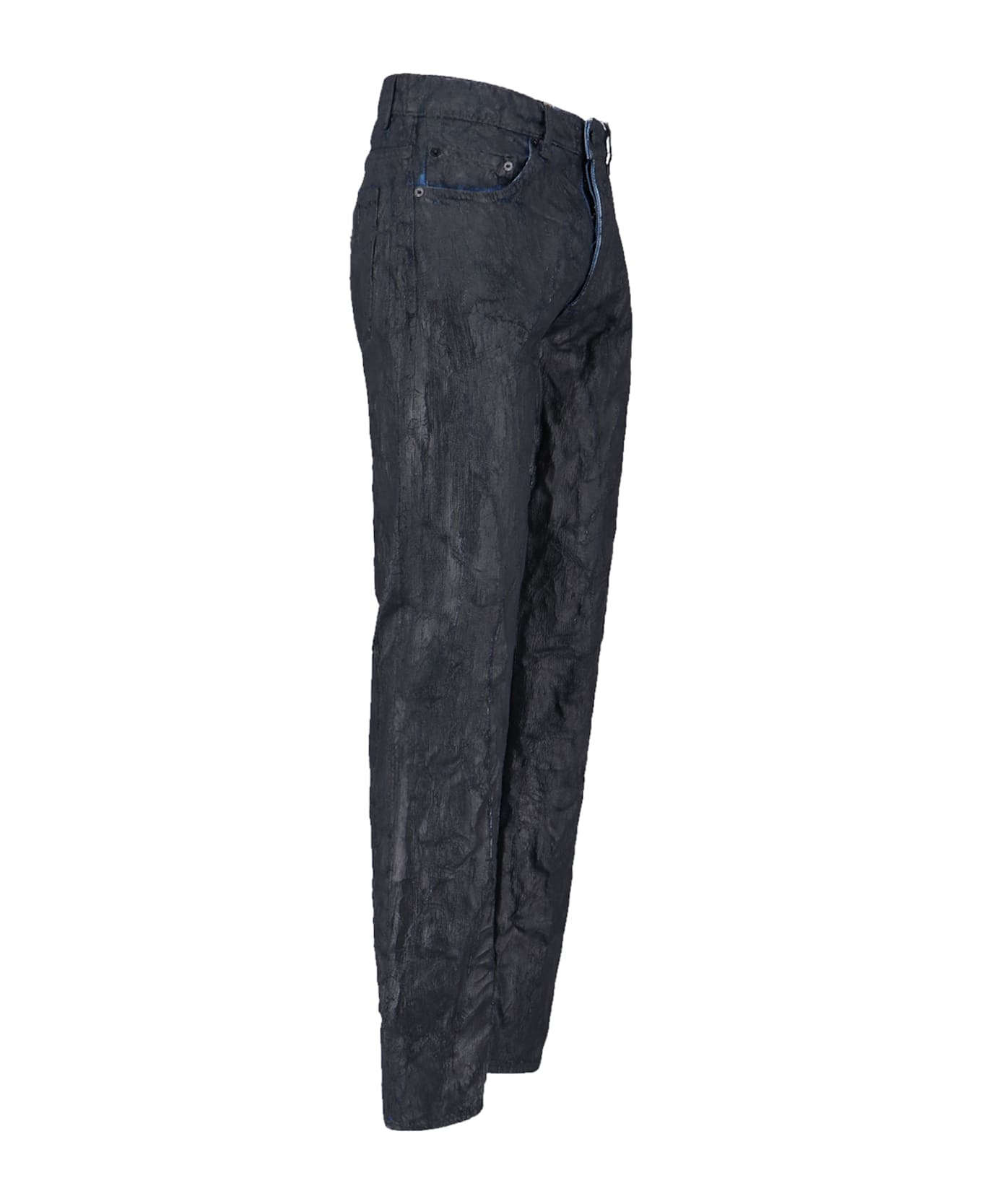 Straight Waxed Jeans - 3