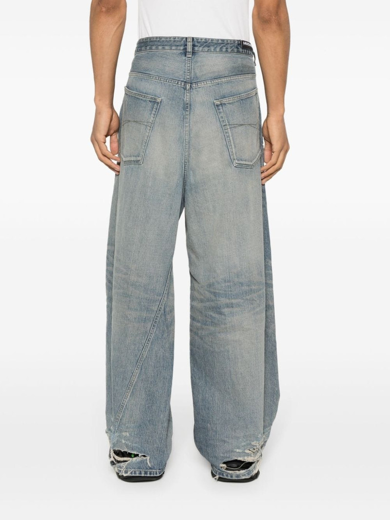 twisted wide-leg jeans 5