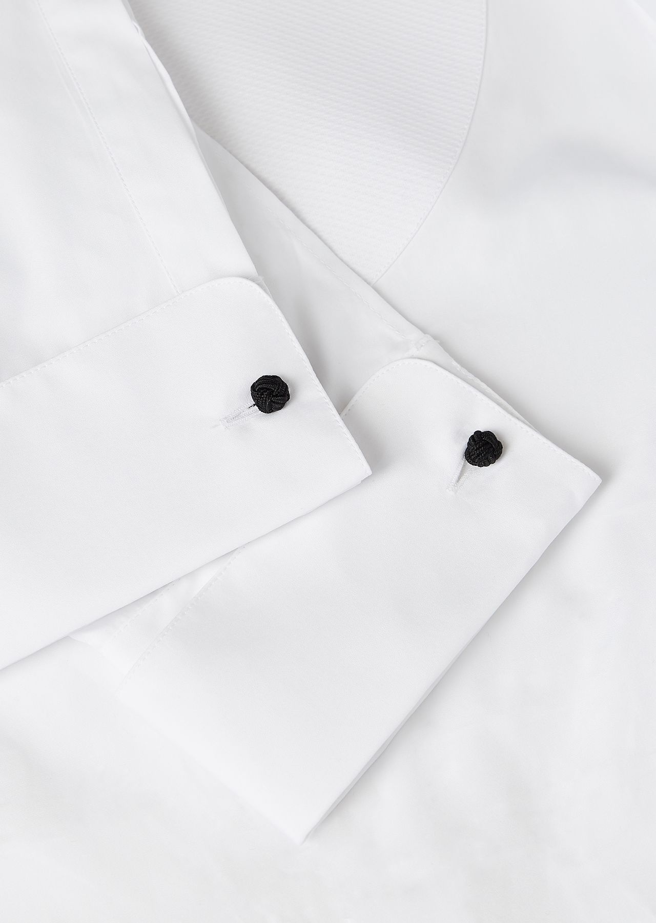 Poplin shirt with waffle plastron front - 6