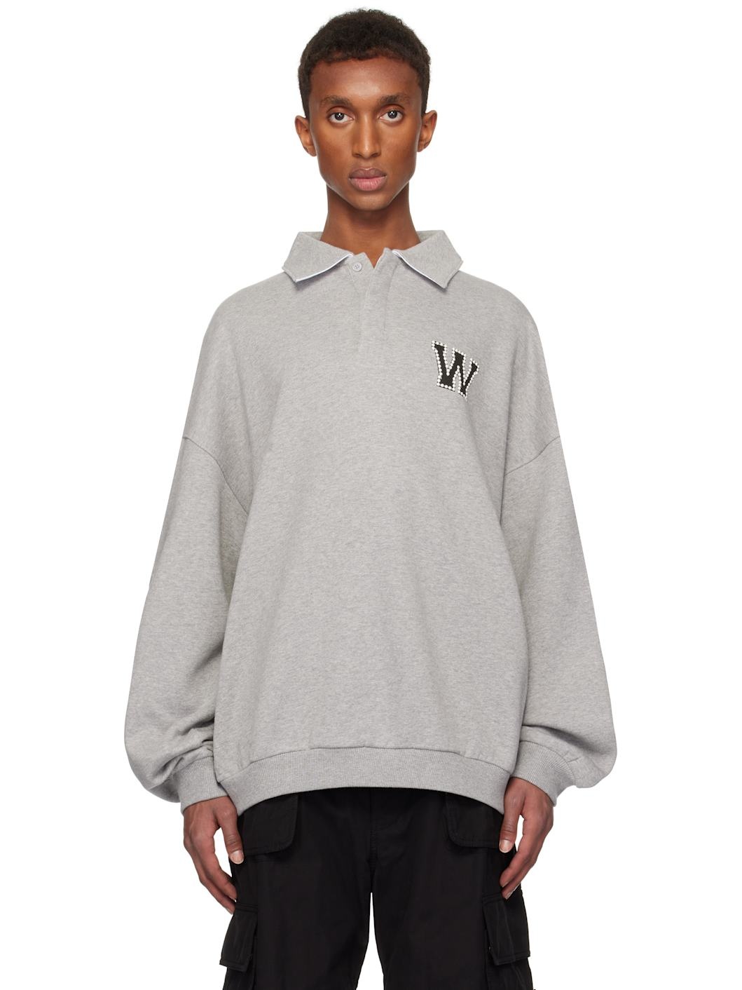 Gray Pearl Logo Polo - 1