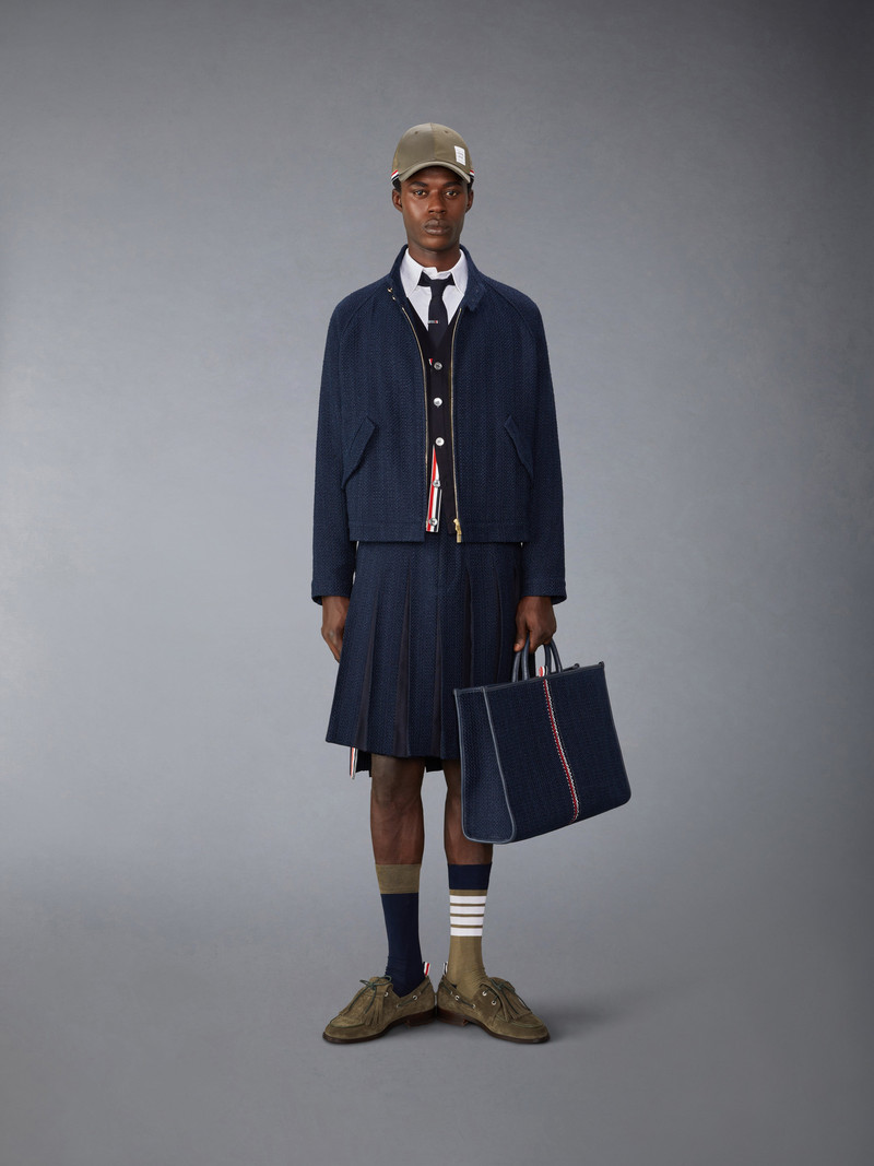 Tweed Raglan Collar Jacket 3
