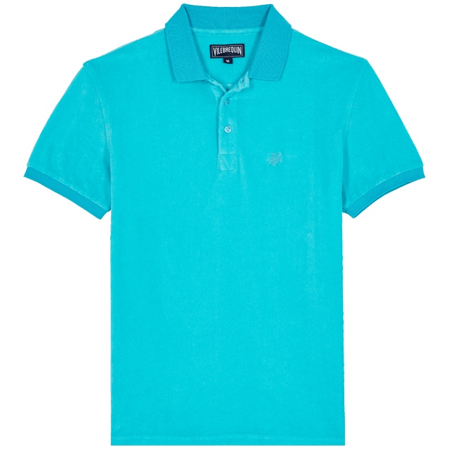 Men Terry Polo Shirt Solid - 1