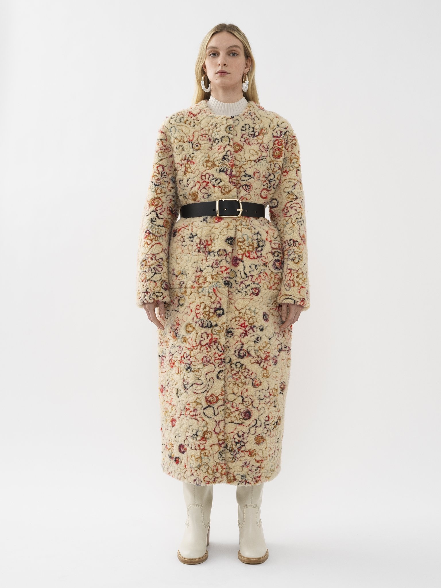 LONG COCOON COAT - 2
