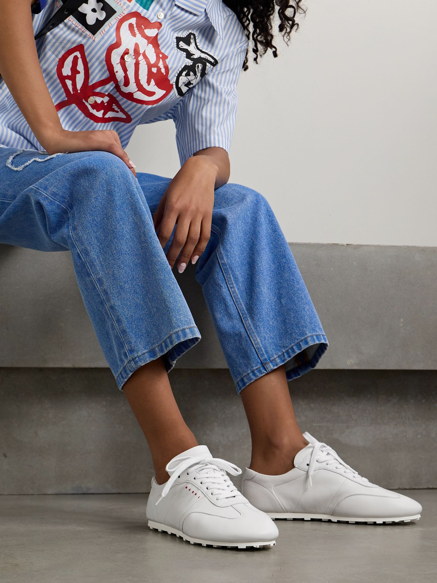 Leather sneakers White - 2