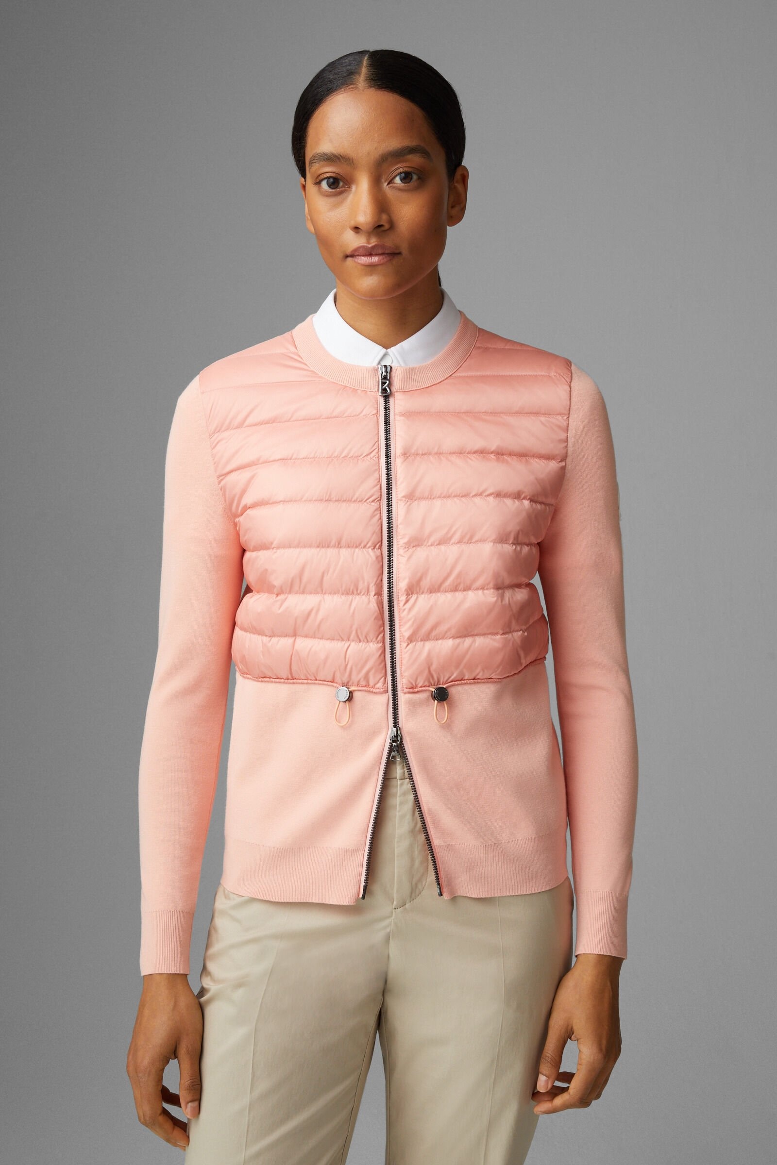 Anja Hybrid knit jacket in Pink - 2