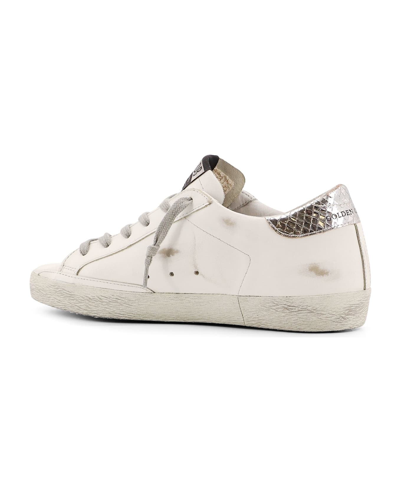White Leather Sneakers - 3