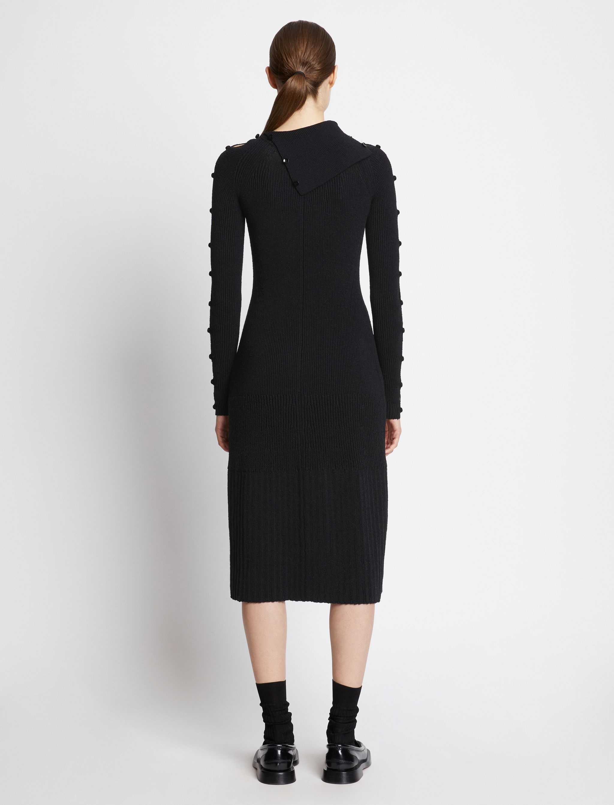 Cotton Rib Knit Dress - 4