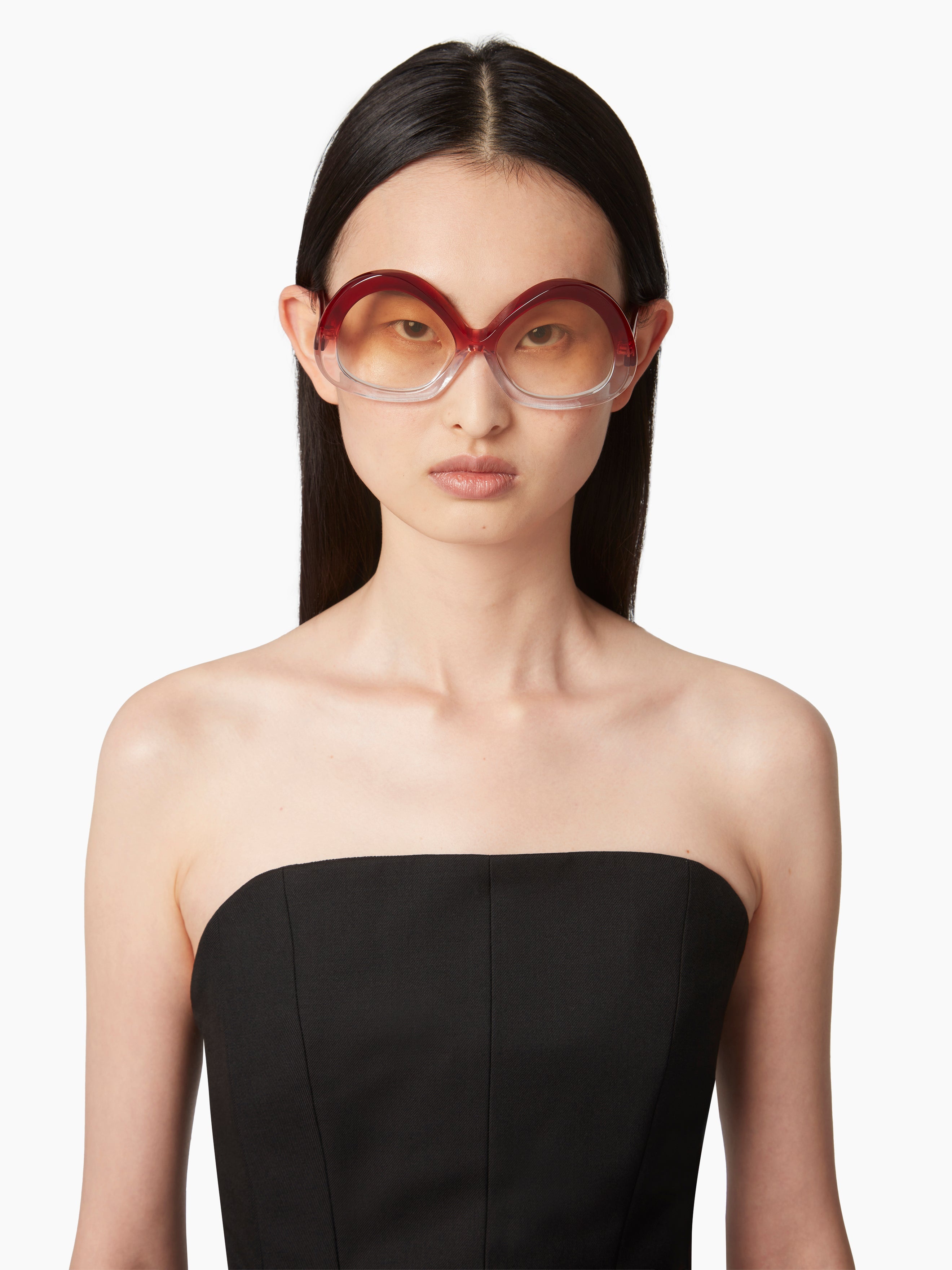 WAVES ROUND RED SUNGLASSES - 3