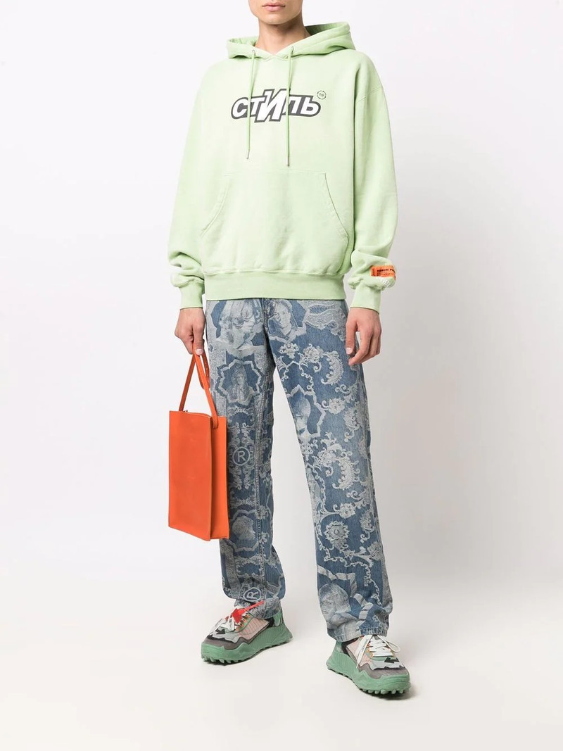 Heron Preston СТИЛЬ print hoodie outlook