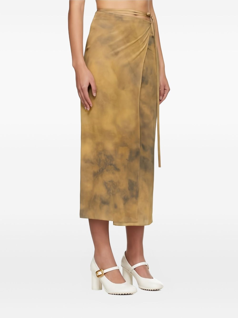 silk midi skirt - 4