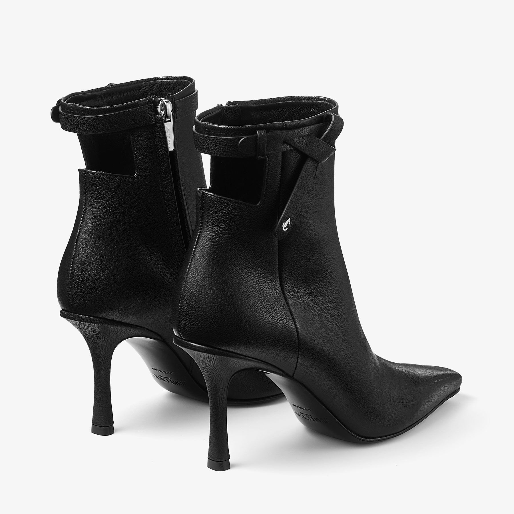 Camie Ankle Boot 85
Black Shiny Kid Leather Ankle Boots - 5