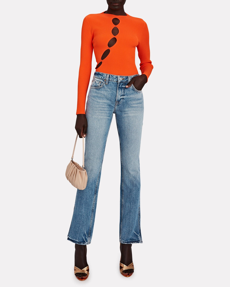 GRLFRND Hailey Split-Hem Bootcut Jeans outlook