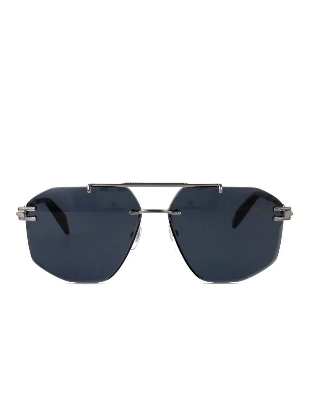geometric frame sunglasses - 1
